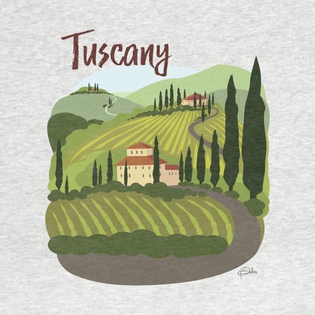 Tuscan Vineyard by PatrickScullin